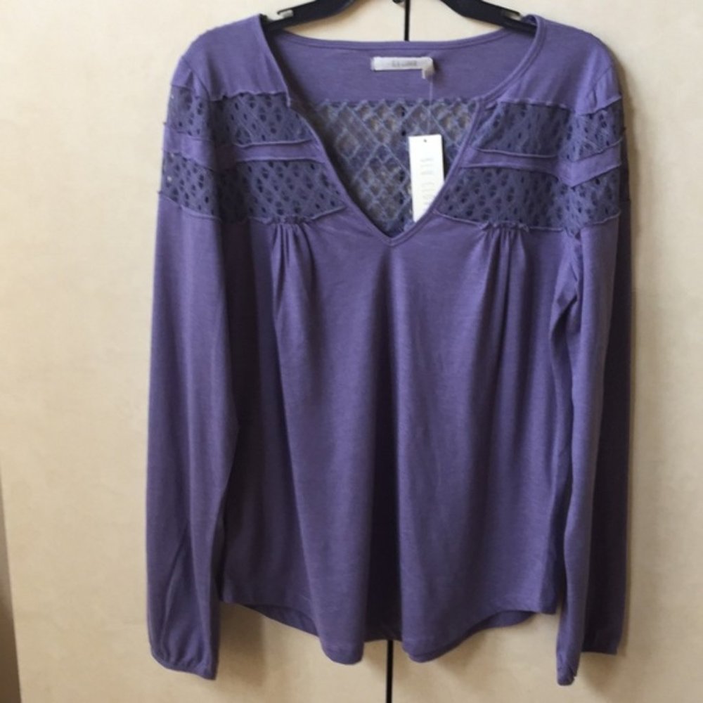 Blu Clover Dark Lavender Top - NWT